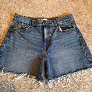 LOFT High Waisted Denim Shorts